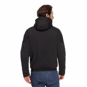 Dainese Bovisa Safety Hoodie Full Zip Siyah Beyaz