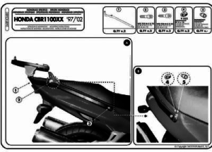 Kappa K2480 Honda CBR1100XX Arka Çanta Demiri