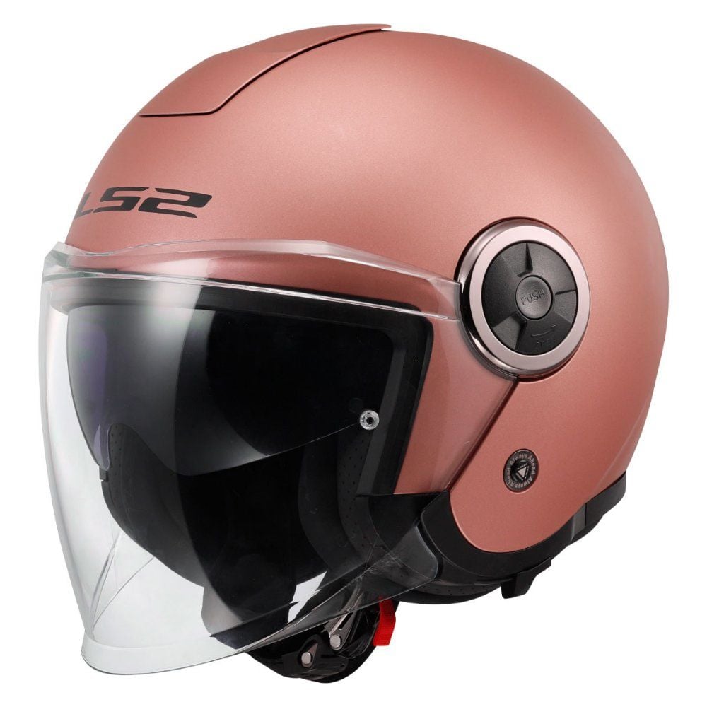 LS2 Classy Mat Gold Pembe Kask