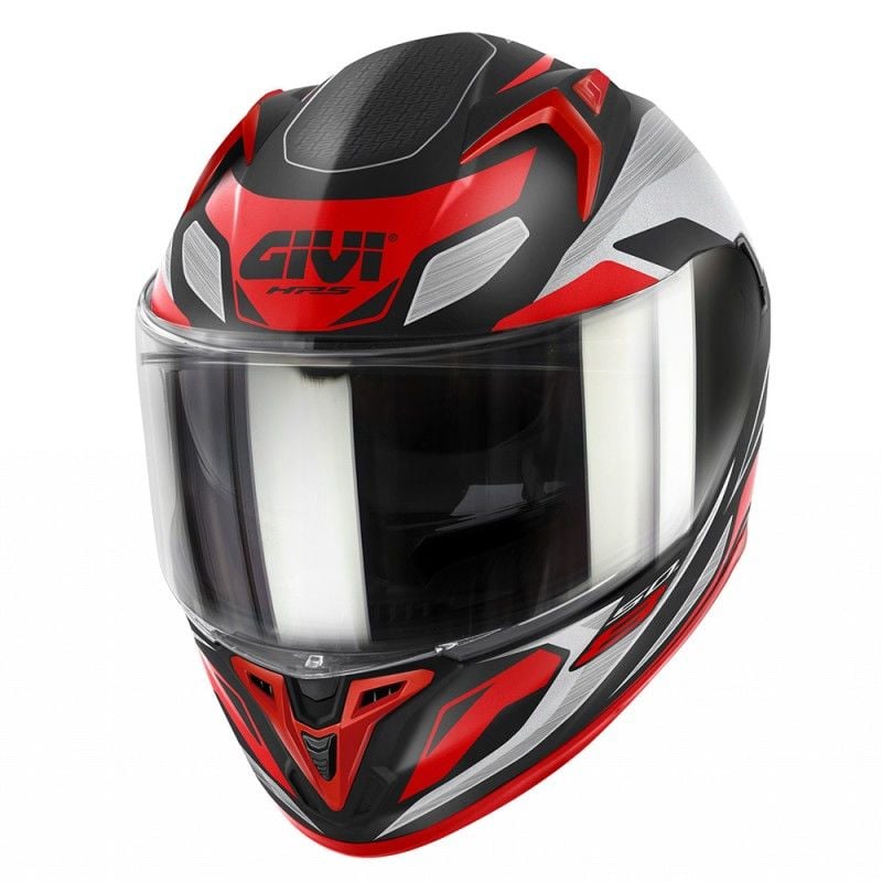 Givi 50.8 Brave Kask Mat Siyah Titanium Kırmızı