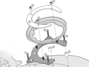 Givi BF09 Depoüstü Çanta Aparatı (Ducati)