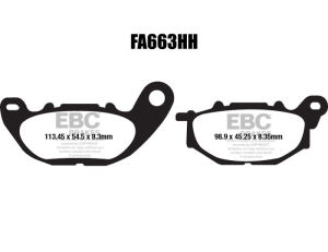 EBC FA663HH Double H Sinter Fren Balatası