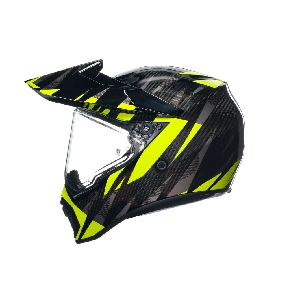 AGV AX9 Steppa Karbon Kask Gri-Sarı