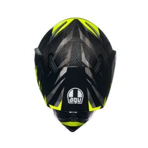 AGV AX9 Steppa Karbon Kask Gri-Sarı