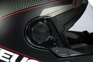 Zeus ZS 811A Kask Mat Siyah Beyaz Kırmızı
