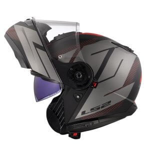 LS2 Strobe 2 Code Kask Mat Siyah Gri