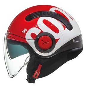 NEXX SX.10 Kask Cooljam Beyaz Kırmızı