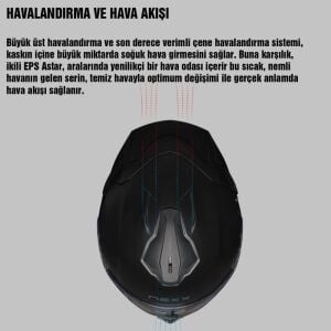 Nexx Y.100R Kask Subsonic Mat Siyah Kırmızı