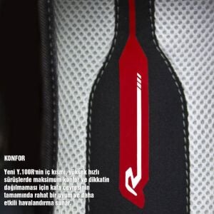 Nexx Y.100R Kask Subsonic Mat Siyah Kırmızı