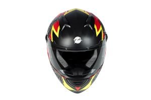 Zeus ZS 811A Kask Mat Kırmızı Fluo Sarı