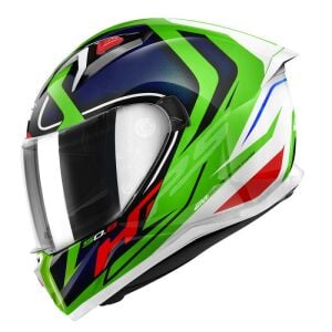 Givi 50.8 Racer Kask Beyaz Yeşil Mavi