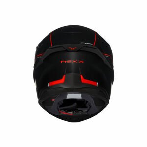 Nexx SX.100R Frenetic Mat Siyah Kırmızı Kask