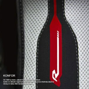 Nexx SX.100R Frenetic Mat Siyah Kırmızı Kask