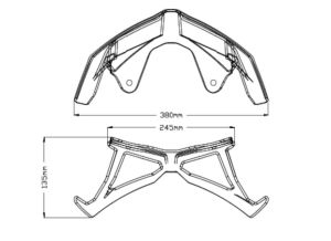 Puig 3482J Yamaha MT 09-17 / SP 2018 Model Ön Spoiler