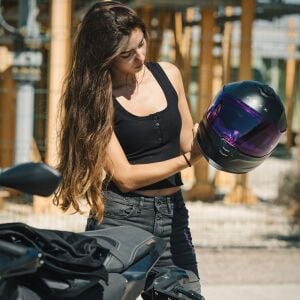 Nexx Y.100R Kask Subsonic Mat Siyah Pembe