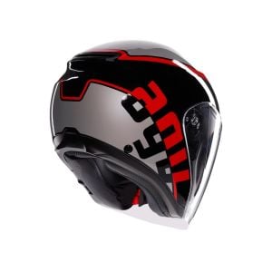 AGV Irides Valenza Kask Mat Gri - Siyah - Kırmızı Conf.