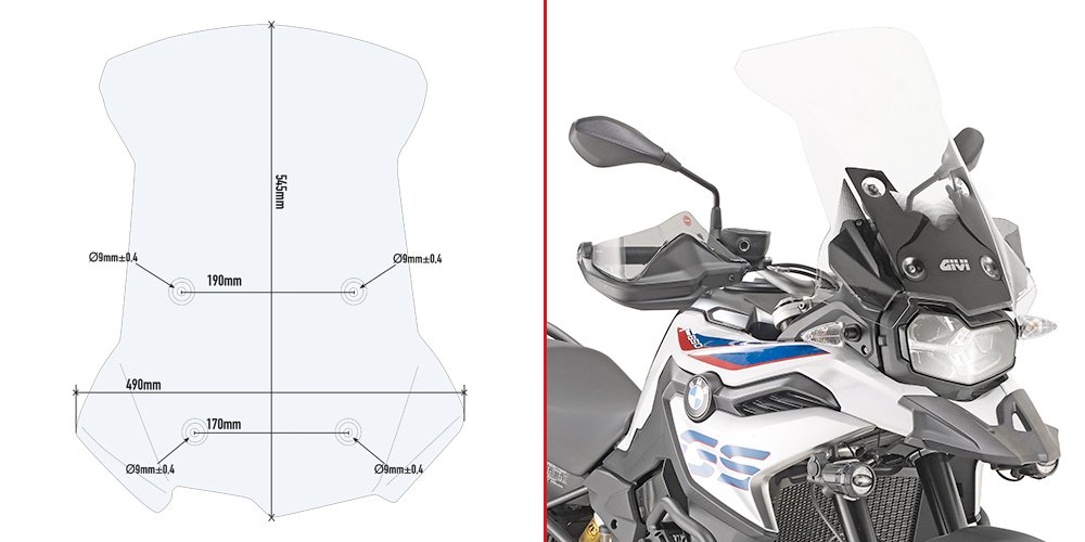 Givi D5127ST Bmw F750GS F850GS Ön Cam