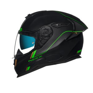 Nexx SX.100R Frenetic Mat Yeşil Siyah Kask