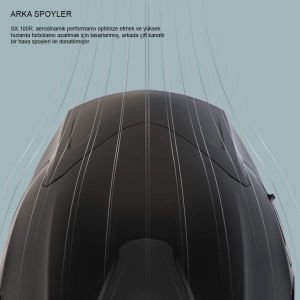 Nexx SX.100R Frenetic Mat Yeşil Siyah Kask