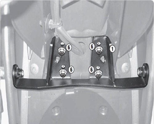 Givi 2110Kit Yamaha XJ6 Diversion Yan Çanta Demir Bağlantı Kiti