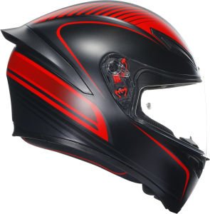 AGV K1 S Kask Warmup Mat Siyah Kırmızı