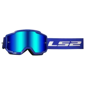 LS2 Charger Goggles Motokros Gözlük (Irıdıum Camlı) Mavi