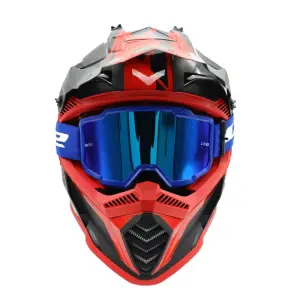 LS2 Charger Goggles Motokros Gözlük (Irıdıum Camlı) Mavi