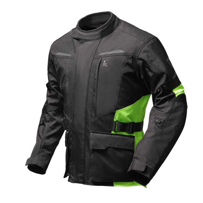 Modeka Tarex II Waterproof 4 Mevsim 'AA' Ceket Siyah Sarı