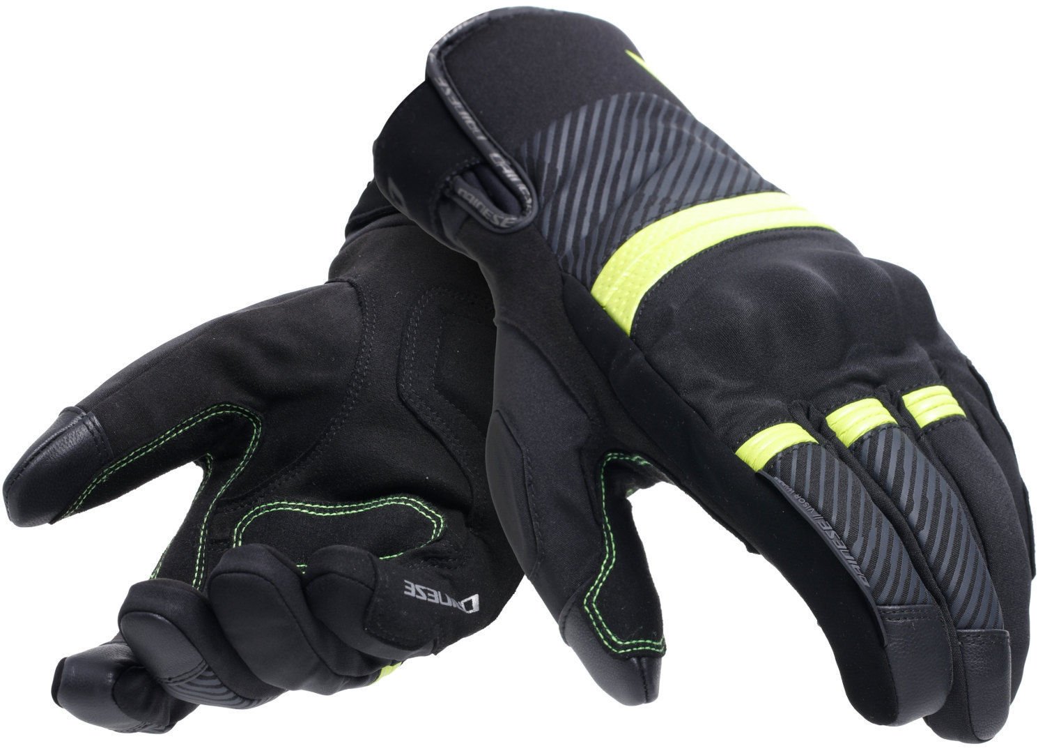 Dainese Fulmine D-Dry Eldiven Siyah Sarı Flue
