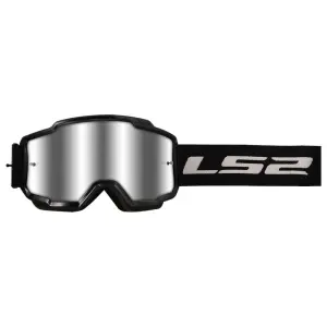 LS2 Charger Goggles Motokros Gözlük (Irıdıum Camlı) Siyah