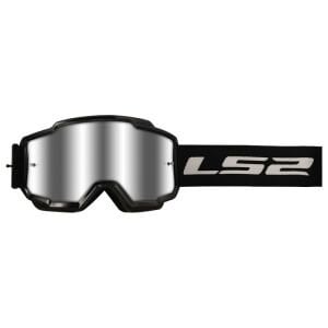 Ls2 Charger Googles Motokros Gözlük (İridium Camlı) Siyah