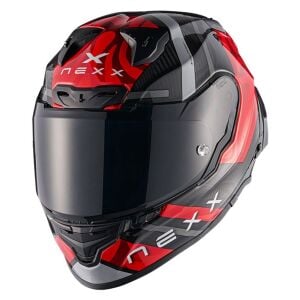 Nexx X.R3r Kask Swirl Karbon Kırmızı