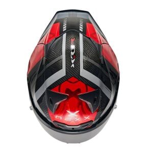 Nexx X.R3r Kask Swirl Karbon Kırmızı