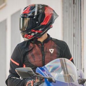 Nexx X.R3r Kask Swirl Karbon Kırmızı