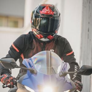 Nexx X.R3r Kask Swirl Karbon Kırmızı