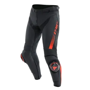 Dainese SuperSpeed Black Red Fluo Deri Pantolon 58