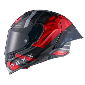 Nexx X.R3r Kask Swirl Karbon Kırmızı