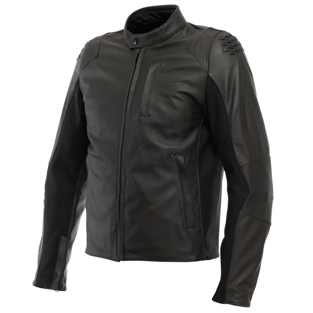 Dainese Istrice QDF Deri Ceket Siyah-Kahve