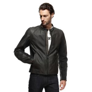 Dainese Istrice QDF Deri Ceket Siyah-Kahve