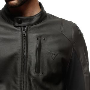 Dainese Istrice QDF Deri Ceket Siyah-Kahve