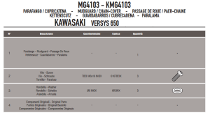 Givi MG4103 Kawasaki Versys 650 Zincir Muhafaza Çamurluk