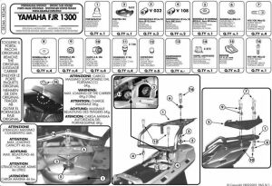 Givi SR346 Yamaha Fjr 1300 (01-05) Arka Çanta Demiri