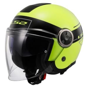 LS2 Classy Classic Siyah-Neon Sarı Kask