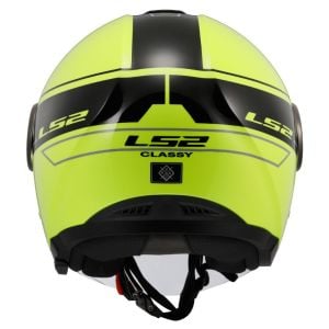 LS2 Classy Classic Siyah-Neon Sarı Kask