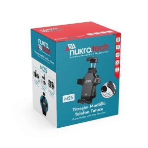 Nukrotech M25 Titreşim Modüllü Telefon Tutucu Ayna