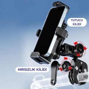 Nukrotech M25 Titreşim Modüllü Telefon Tutucu Ayna