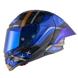 Nexx X.R3r Kask Swirl Karbon Mavi