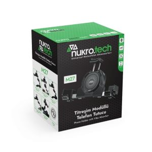Nukrotech M27 Titreşim Modüllü Telefon Tutucu Gidon