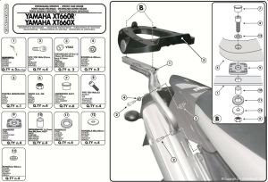 Givi SR355M Yamaha X-Max 125-250 Arka Çanta Demiri