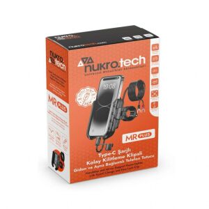 Nukrotech Mr Plus USB Şarjlı Motosiklet Telefon Tutucu